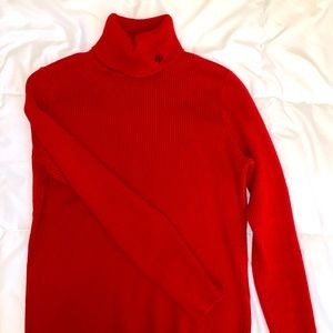Vintage Red Ralph Lauren Turtleneck